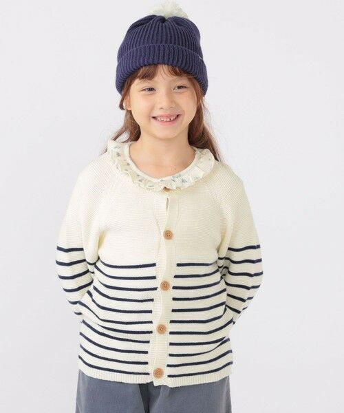 SHIPS / シップス カーディガン・ボレロ | SHIPS KIDS:100〜125cm /〈洗濯機可能〉ボーダー カーディガン | 詳細20