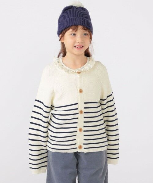 SHIPS / シップス カーディガン・ボレロ | SHIPS KIDS:100〜125cm /〈洗濯機可能〉ボーダー カーディガン | 詳細23