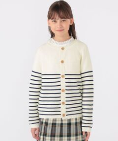 SHIPS / シップス カーディガン・ボレロ | SHIPS KIDS:130〜155cm / 〈洗濯機可能〉ボーダー カーディガン