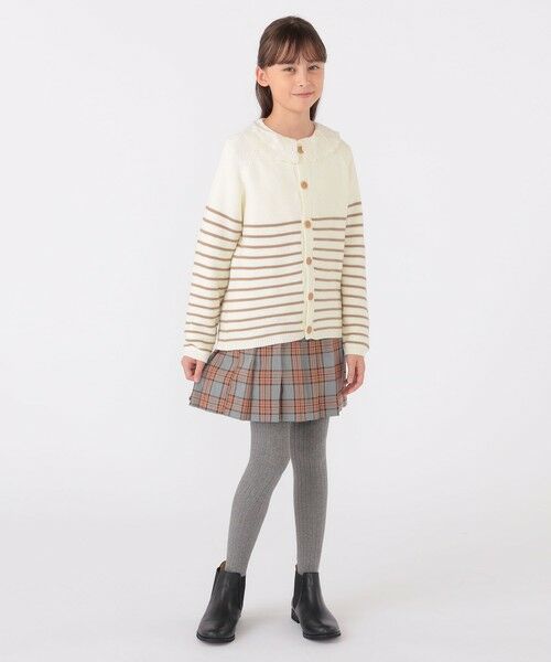 SHIPS / シップス カーディガン・ボレロ | SHIPS KIDS:130〜155cm / 〈洗濯機可能〉ボーダー カーディガン | 詳細4