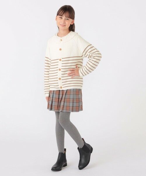 SHIPS / シップス カーディガン・ボレロ | SHIPS KIDS:130〜155cm / 〈洗濯機可能〉ボーダー カーディガン | 詳細7