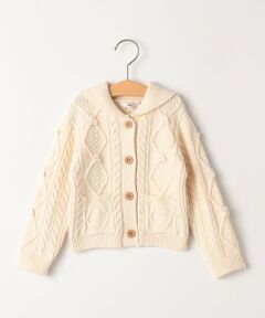 SHIPS / シップス カーディガン・ボレロ | SHIPS KIDS:80〜90cm /〈洗濯機可能〉ケーブル ニット カーディガン