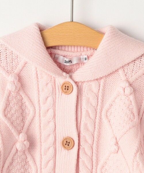 SHIPS / シップス カーディガン・ボレロ | SHIPS KIDS:80〜90cm /〈洗濯機可能〉ケーブル ニット カーディガン | 詳細8