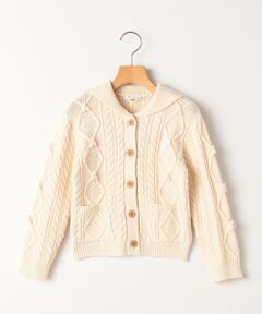 SHIPS / シップス カーディガン・ボレロ | SHIPS KIDS:100〜130cm /〈洗濯機可能〉ケーブル ニット カーディガン