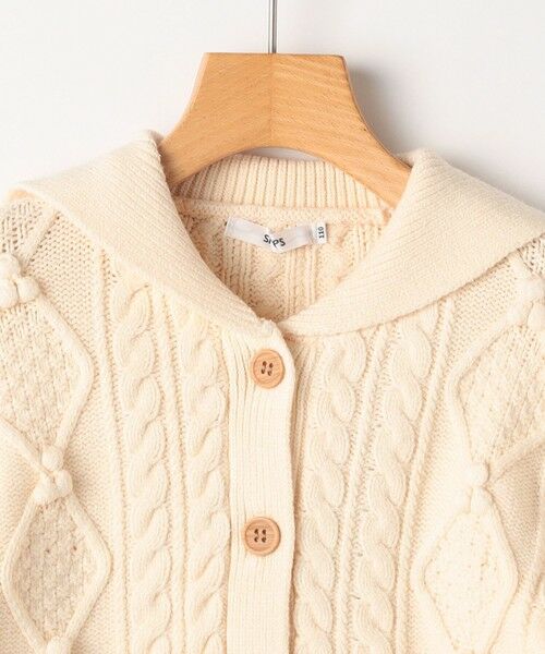 SHIPS / シップス カーディガン・ボレロ | SHIPS KIDS:100〜130cm /〈洗濯機可能〉ケーブル ニット カーディガン | 詳細2