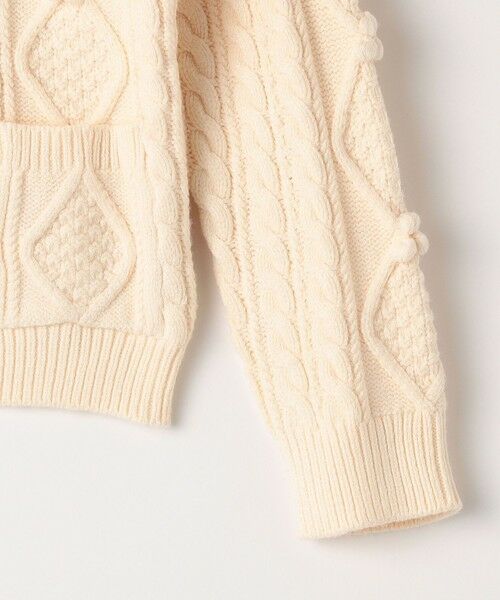 SHIPS / シップス カーディガン・ボレロ | SHIPS KIDS:100〜130cm /〈洗濯機可能〉ケーブル ニット カーディガン | 詳細3