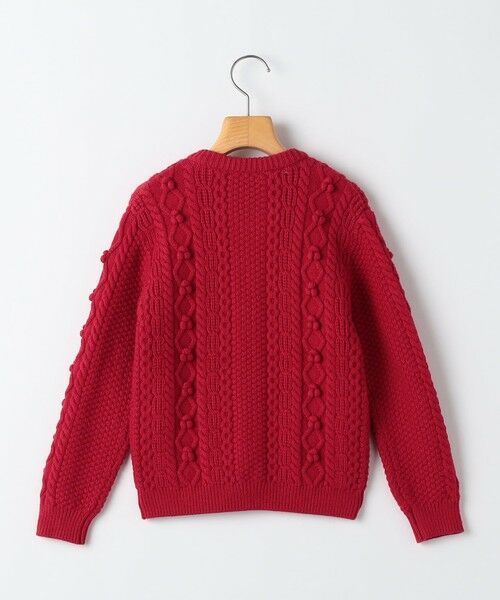 SHIPS / シップス カーディガン・ボレロ | SHIPS KIDS:100〜130cm /〈洗濯機可能〉ケーブル ニット ポンポン カーディガン | 詳細13
