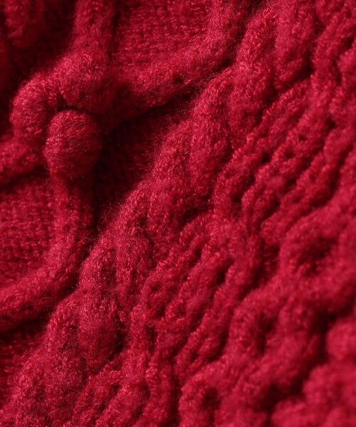 SHIPS / シップス カーディガン・ボレロ | SHIPS KIDS:100〜130cm /〈洗濯機可能〉ケーブル ニット ポンポン カーディガン | 詳細16