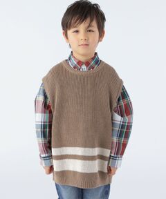 SHIPS / シップス ベスト | 【SHIPS KIDS別注】ARCH&LINE:110〜145cm / ギマ コットン ベスト