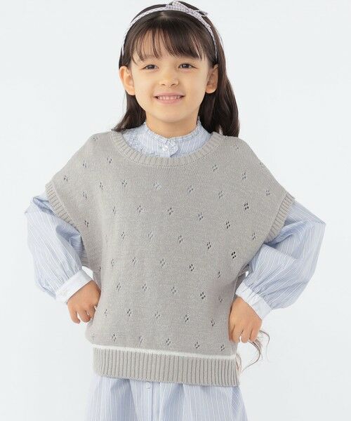 SHIPS / シップス ベスト | SHIPS KIDS:100〜125cm / サマーニット ベスト | 詳細11