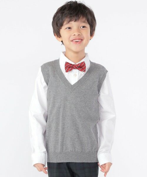 SHIPS / シップス ベスト | SHIPS KIDS:100〜130cm / 14GG Vネック ベスト | 詳細1
