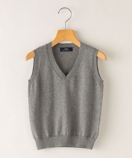 SHIPS / シップス ベスト | SHIPS KIDS:100〜130cm / 14GG Vネック ベスト | 詳細6