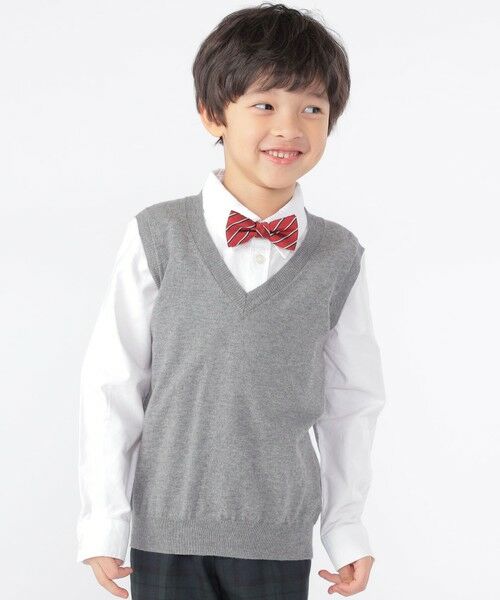 SHIPS / シップス ベスト | SHIPS KIDS:100〜130cm / 14GG Vネック ベスト | 詳細2