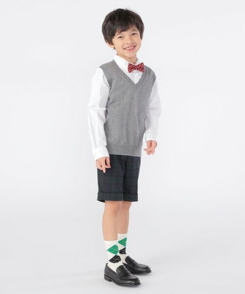 SHIPS / シップス ベスト | SHIPS KIDS:100〜130cm / 14GG Vネック ベスト | 詳細3