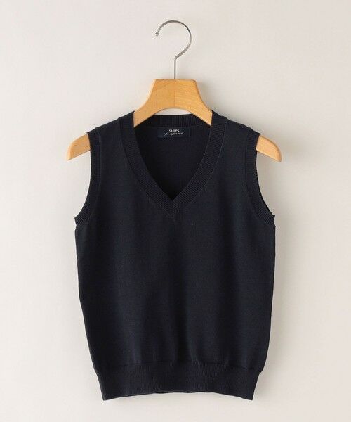 SHIPS / シップス ベスト | SHIPS KIDS:100〜130cm / 14GG Vネック ベスト | 詳細18