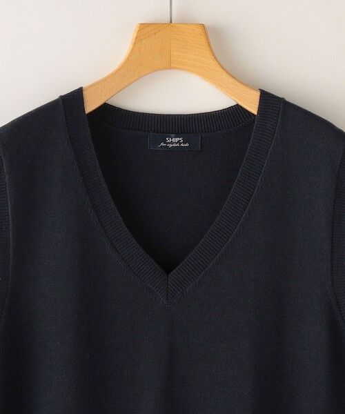 SHIPS / シップス ベスト | SHIPS KIDS:145〜160cm / 14GG Vネック ベスト | 詳細3