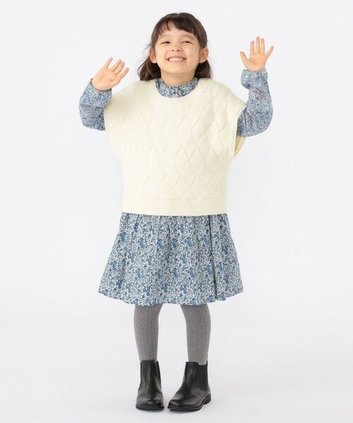 SHIPS / シップス ベスト | SHIPS KIDS:100〜140cm /〈手洗い可能〉ジャカード ベスト | 詳細4
