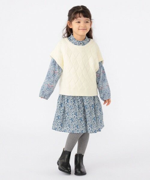 SHIPS / シップス ベスト | SHIPS KIDS:100〜140cm /〈手洗い可能〉ジャカード ベスト | 詳細6