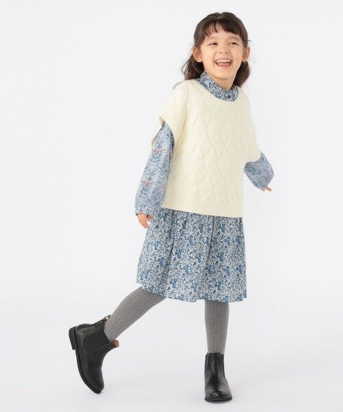 SHIPS / シップス ベスト | SHIPS KIDS:100〜140cm /〈手洗い可能〉ジャカード ベスト | 詳細7