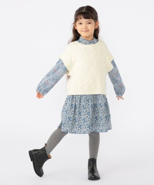 SHIPS / シップス ベスト | SHIPS KIDS:100〜140cm /〈手洗い可能〉ジャカード ベスト | 詳細8