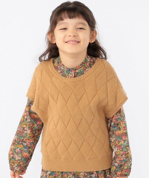 SHIPS / シップス ベスト | SHIPS KIDS:100〜140cm /〈手洗い可能〉ジャカード ベスト | 詳細14