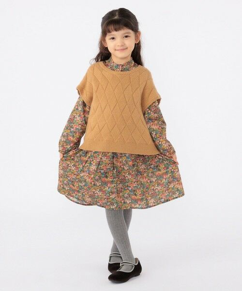 SHIPS / シップス ベスト | SHIPS KIDS:100〜140cm /〈手洗い可能〉ジャカード ベスト | 詳細15