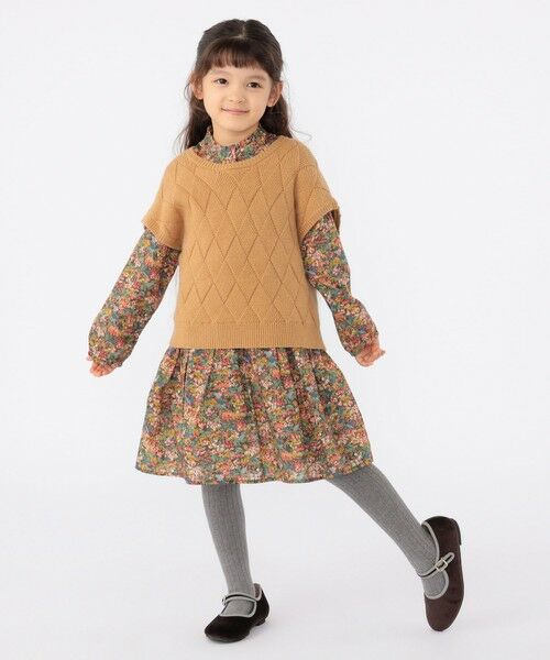 SHIPS / シップス ベスト | SHIPS KIDS:100〜140cm /〈手洗い可能〉ジャカード ベスト | 詳細16