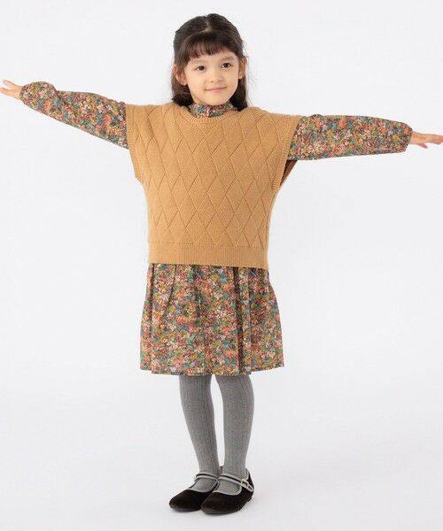 SHIPS / シップス ベスト | SHIPS KIDS:100〜140cm /〈手洗い可能〉ジャカード ベスト | 詳細18