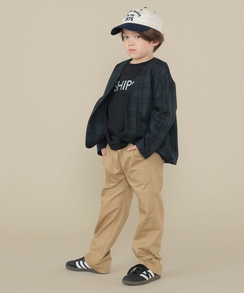 SHIPS / シップス ノーカラージャケット | SHIPS KIDS:100〜130cm / 50th ANNIV セレモニー チェック ノーカラー ジャケット | 詳細11