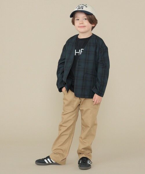 SHIPS / シップス ノーカラージャケット | SHIPS KIDS:100〜130cm / 50th ANNIV セレモニー チェック ノーカラー ジャケット | 詳細12