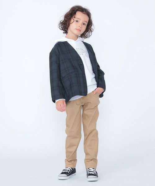 SHIPS / シップス ノーカラージャケット | SHIPS KIDS:100〜130cm / 50th ANNIV セレモニー チェック ノーカラー ジャケット | 詳細14