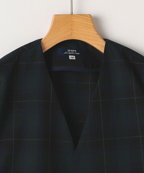 SHIPS / シップス ノーカラージャケット | SHIPS KIDS:100〜130cm / 50th ANNIV セレモニー チェック ノーカラー ジャケット | 詳細18