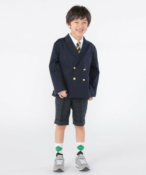 SHIPS / シップス ナイロンジャケット | SHIPS KIDS:110〜130cm / ポンチ ダブル ジャケット | 詳細24