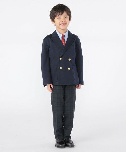 SHIPS / シップス ナイロンジャケット | SHIPS KIDS:110〜130cm / ポンチ ダブル ジャケット | 詳細3