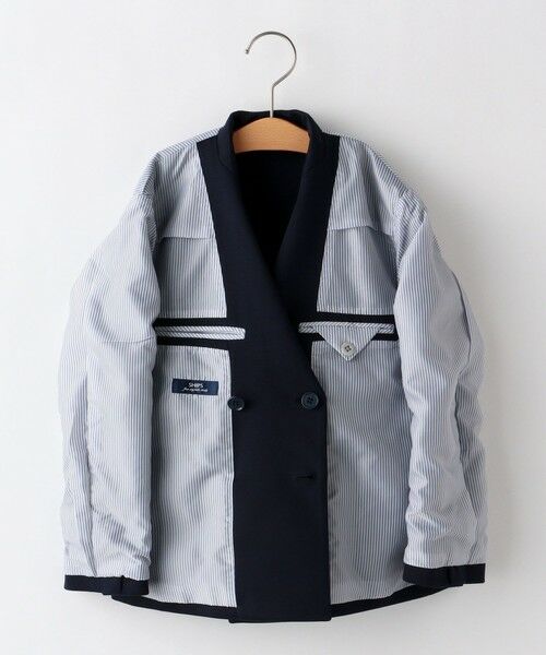 SHIPS / シップス ナイロンジャケット | SHIPS KIDS:110〜130cm / ポンチ ダブル ジャケット | 詳細30