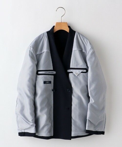 SHIPS / シップス ナイロンジャケット | SHIPS KIDS:140〜160cm / ポンチ ダブル ジャケット | 詳細2