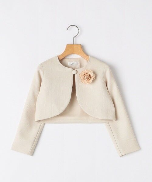 SHIPS / シップス ナイロンジャケット | SHIPS KIDS:110〜130cm / セレモニー ボレロジャケット コサージュ付き | 詳細9