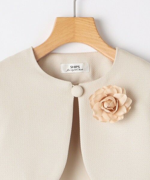 SHIPS / シップス ナイロンジャケット | SHIPS KIDS:110〜130cm / セレモニー ボレロジャケット コサージュ付き | 詳細11