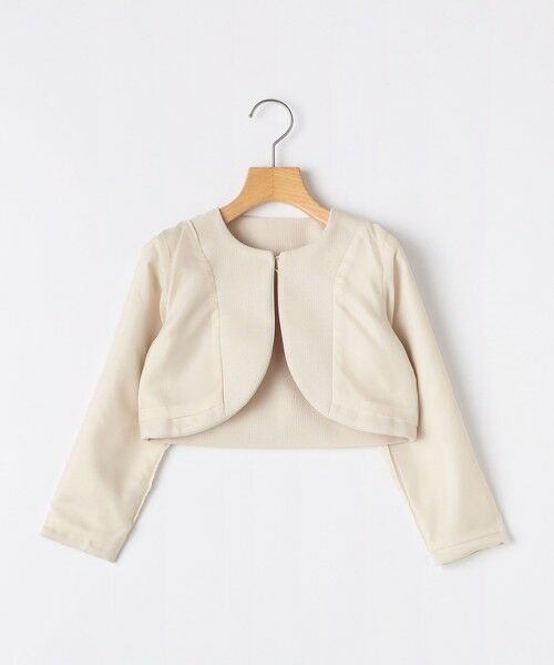 SHIPS / シップス ナイロンジャケット | SHIPS KIDS:110〜130cm / セレモニー ボレロジャケット コサージュ付き | 詳細16