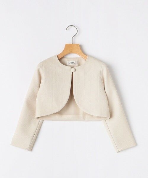 SHIPS / シップス ナイロンジャケット | SHIPS KIDS:110〜130cm / セレモニー ボレロジャケット コサージュ付き | 詳細21