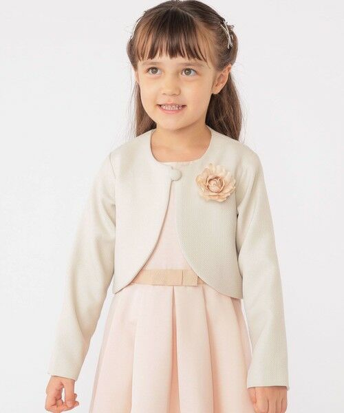 SHIPS / シップス ナイロンジャケット | SHIPS KIDS:110〜130cm / セレモニー ボレロジャケット コサージュ付き | 詳細3