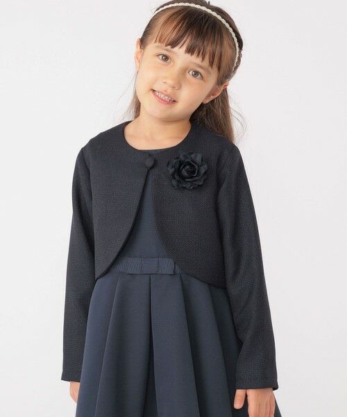 SHIPS / シップス ナイロンジャケット | SHIPS KIDS:110〜130cm / セレモニー ボレロジャケット コサージュ付き | 詳細26