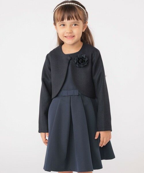 SHIPS / シップス ナイロンジャケット | SHIPS KIDS:110〜130cm / セレモニー ボレロジャケット コサージュ付き | 詳細27