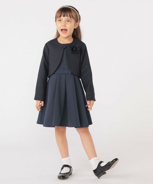 SHIPS / シップス ナイロンジャケット | SHIPS KIDS:110〜130cm / セレモニー ボレロジャケット コサージュ付き | 詳細30