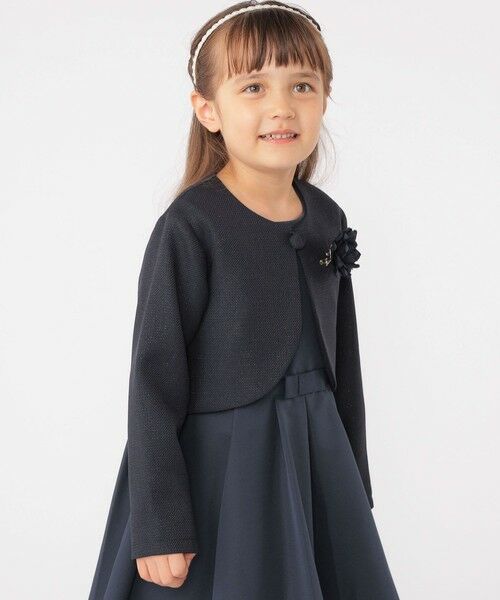 SHIPS / シップス ナイロンジャケット | SHIPS KIDS:110〜130cm / セレモニー ボレロジャケット コサージュ付き | 詳細25