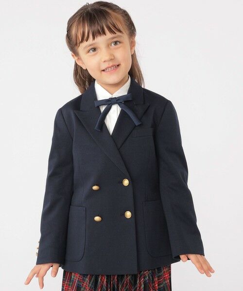 SHIPS / シップス ナイロンジャケット | SHIPS KIDS:110〜130cm / ポンチ ダブル ジャケット(ネイビー)