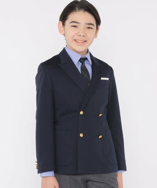 SHIPS / シップス ナイロンジャケット | SHIPS KIDS:140〜160cm / ポンチ ダブル ジャケット | 詳細1