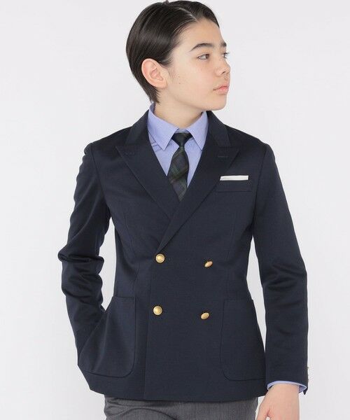 SHIPS / シップス ナイロンジャケット | SHIPS KIDS:140〜160cm / ポンチ ダブル ジャケット | 詳細2