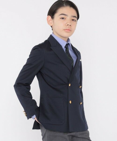 SHIPS / シップス ナイロンジャケット | SHIPS KIDS:140〜160cm / ポンチ ダブル ジャケット | 詳細3