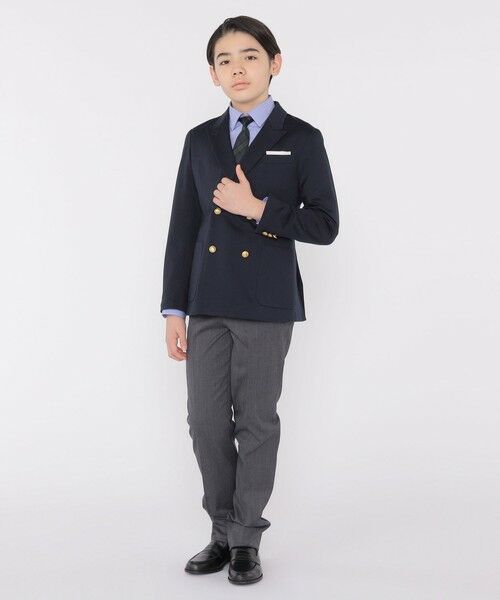 SHIPS / シップス ナイロンジャケット | SHIPS KIDS:140〜160cm / ポンチ ダブル ジャケット | 詳細4